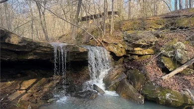 Photo of $129,000 – Rustic Cabin with Waterfall on 5.15 Acres in Jasper, AR