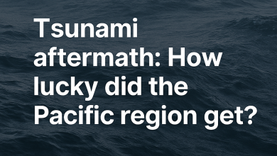 Photo of Tsunami aftermath: How lucky did the Pacific region get?