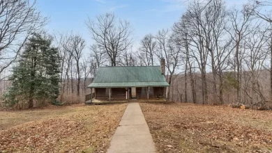 Photo of 12.47 Acres of Rustic Country Serenity – Amish-Built Log Cabin Retreat in Floyd County