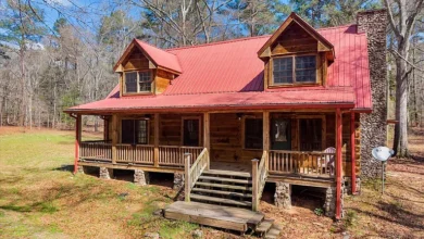 Photo of Private Log Cabin Retreat in Barnesville, GA with Spacious Living, Fireplace Charm, and Scenic Land on 13.51 Acres