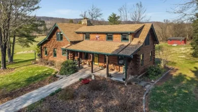 Photo of 7.51 Acres Luxury Log Home Retreat in Holland Township, NJ – Private Estate with Pond & Scenic Views