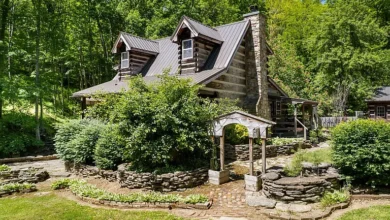 Photo of Rustic Log Cabin on 4 Acres with Creek & Scenic Views