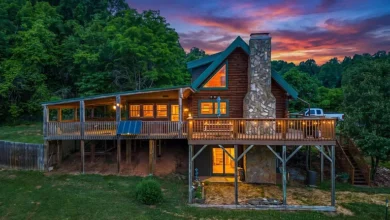 Photo of Log Home on 44.82 Acres with Stunning Mountain Views