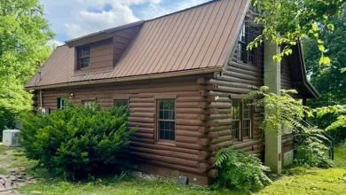 Photo of Charming Log Cabin on 5.85 Acres with Privacy and Country Appeal